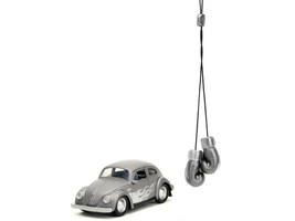 1959 Volkswagen Beetle Gray Metallic with Silver Flames and Boxing Gloves Access - £16.82 GBP