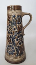 Marzi &amp; Remy German Beer Stein Mug Pottery Stoneware Marked 9&quot; Cobalt Blue Brown - £44.76 GBP