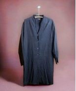 Tianello Vine Cotton Blend Jacquard Creek Long Duster Jacket Unfitted Bo... - $92.87
