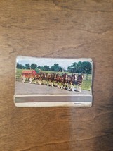 1960s Anheuser Busch, Budweiser Champion Clydesdale Horses Match Book Matchbook - £2.80 GBP