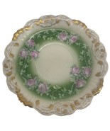 VTG Antique T&amp;V Limoges Hand Colored Floral &amp; Gold sauce plate - $32.24 CAD
