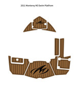 2011 Monterey M3 Swim Platfrom Step Pad Boat EVA Foam Faux Teak Deck Flo... - $517.47 CAD