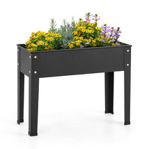 Metal Raised Garden Bed with Legs and Drainage Hole for Vegetable Flower-24 x 1 - £70.98 GBP