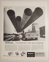 1956 Print Ad Baker Handling Equipment Traveloader Fork Truck Cleveland,Ohio - £11.48 GBP