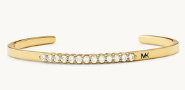 Michael Kors Custom Gold Plated S/Silver Nesting Cuff Bracelet, BN $195 - £64.14 GBP