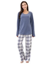 RH Pajama Set Plaid Women&#39;s Printed Comfy Fleece Long Sleep-Lounge Night... - £22.66 GBP