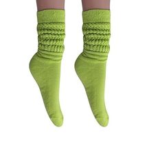 AWS/American Made 2 Pairs Slouch Socks for Women Knee High Cotton Socks Shoe Siz - £10.89 GBP