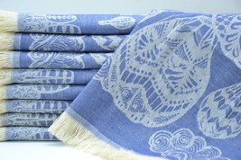 Turkish Towel|Blue Napkin,Turkish Hand Towel,Bridal Shower,Bridesmaid Towel,Turk - £13.86 GBP