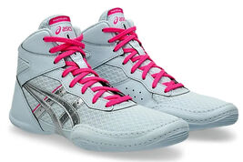 NWOB ASICS Kids MATFLEX 7 Wrestling Shoes Cool Gray Silver Size 3 Lace u... - $49.99