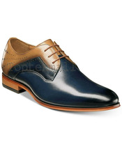 Handmade Men&#39;s Leather Oxfords Burnished  Casual Wingtip Medallion Toe Shoes-272 - £193.01 GBP