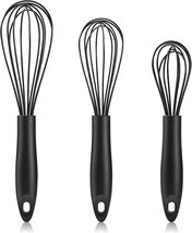 Silicone Whisk,Heat Resistant Non Scratch Whisks Set of 3 - $12.69