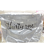 Thirty One Townsfair Reversible Tote Bag Purse in City Charcoal Gray Sna... - $24.99