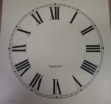 New Haven Paper Clock Dial Roman Numbers  11&quot; - £10.10 GBP