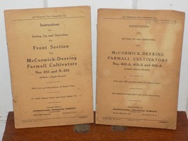 2 McCormick-Deering International Harvester Farmall Cultivators Manuals - $23.76