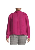 Worthington XS Fuchsia Pink Womans Dress Tie Back Blouse Top - £17.15 GBP