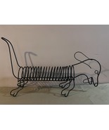Vintage Metal Spiral Dachshund Holder, 1980s - $343.00 CAD