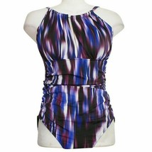 Magicsuit Miraclesuit Purple Woodstock Katrina Tummy Control Swimsuit 14 - £80.12 GBP