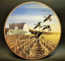Ducks Unlimited Lynn Kaatz Game Bird Collector Plate Canada Geese Autmn Field - £9.47 GBP