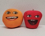 Annoying Orange And Apple Plush Toys 2011- No Sound - Rare! - £39.06 GBP
