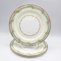 Noritake Morimura Art Deco N352 Dinner China Dinner Plate Set of 2 10-1/2&quot; - £18.61 GBP