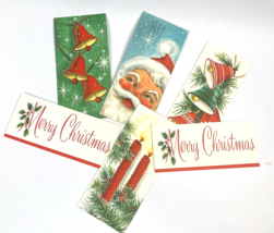 Vintage Hallmark Christmas Card Lot Greeting Santa Bells Candles Unused - £24.32 GBP