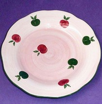 Franciscan Apple Pie 4 Accent Salad Plates Red Delicious 8.75&quot; Hand painted New - £53.66 GBP