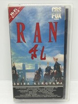RAN (VHS 1985) Akira Kurosawa CBS FOX VHS Former Video Rental Hi-Fi Rated R - £13.29 GBP