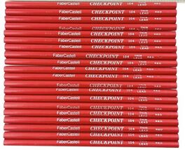 Faber Castell Pencils Red Checkpoint 104 Thin Lead Mixed Lot of 20 AD  A... - $662.75 MXN
