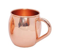 Pure Copper Plain Moscow Mule Beer Mug Cup, Barware, Best for Parties, 500 ML - £19.82 GBP