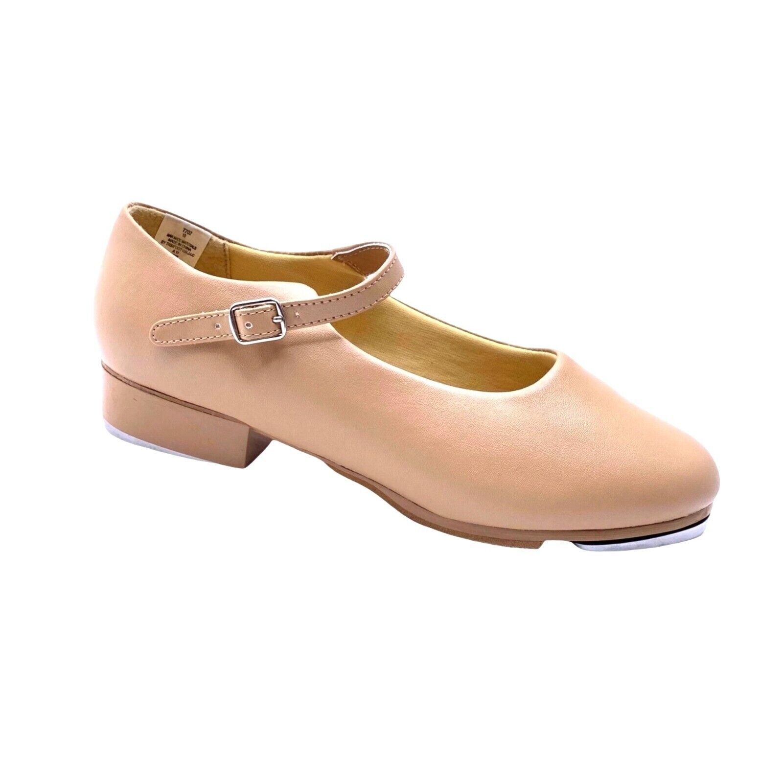 Primary image for Little Girls Mary Jane Tap Shoes Caramel Beige Buckle 12 Dance Class Recital