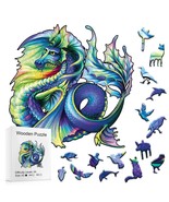 Wooden Jigsaw Puzzle Dragon A3 Large Size Appx. 11 x 11 - £14.87 GBP
