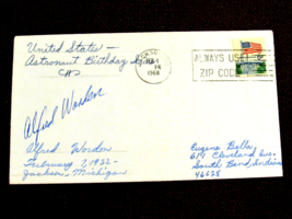 Alfred Al Worden Apollo 15 Nasa Astronaut Signed Auto Vintage 1968 Cover - £94.93 GBP