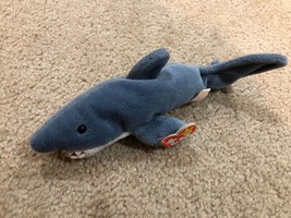 Ty Beanie Babies Extremely RARE Original &quot;Crunch&quot; The Shark 1996 With Errors - £3,061.47 GBP