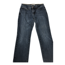 Lee Perfect Fit Womens 10 Short Straight Leg Dark Blue Wash Pockets Pants - $26.78