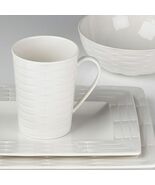 LENOX  365 SCULPTURE RECTANGULAR 4pc WHITE BNIB RARE $100 - $1,266.47 MXN