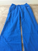Cherokee Women&#39;s Sz Medium Scrubs Pull On Pant Royal Blue Elastic Waist ... - £25.48 GBP