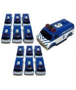 12pc Factory 2nds Unused 1991 TYCO Wide DODGE EMERGENCY VAN BODY ONLY - $135.82 CAD