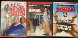 Lot Of 3 Comedy Don’t Mess With The Zohan Cheaper By The Dozen Mr Deeds DVD - £3.07 GBP