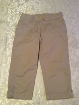 Girls-Size 7-George capri pants-uniform-khaki shorts - £7.82 GBP
