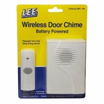 LEE WC100 Battery Wireless Door Chime~2-Note Ding Dong Sound~Door Bell - £14.93 GBP