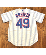 Jake Arietta Jersey Chicago Cubs Majestic Large MLB Baseball Sewn Phillies - $46.74