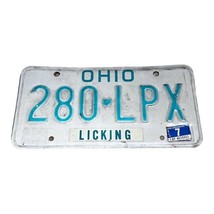 Ohio 2007 Licking County Collectible License Plate Green White Original ... - £14.68 GBP