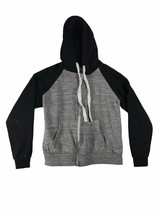 Doublju Kid&#39;s Zip Up Hoodie Jacket with Pockets - Unisex Size M - Gray/B... - £7.72 GBP