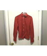 Kent &amp; Curwen David Beckham Orange Button Up Cotton Elbow Patch SZ SMALL... - €8,45 EUR