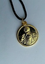 Small Punjabi Sikh Guru Nanak Ji 1 Ek Onkar Pendant in black thread necklace C10 - £4.12 GBP