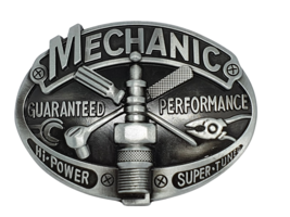 Belt Buckle Mechanic Fun Unisex Buckle For 40mm Belt Alternative Biker A... - £19.86 GBP