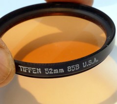 TIFFEN 52mm Filter 85B  amber color warming made in USA - £31.28 GBP