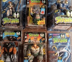 Lot of 6 : SPAWN 94 95 Figures Angela; Clown; Badrock; Tremor; Overkill, Violat - $100.00