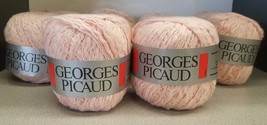 Vintage Georges Picaud Fugace French Yarn,  Pastel Pink Lot of 10 Clean Skeins - £30.90 GBP