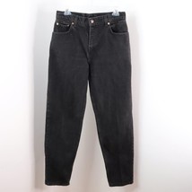 Vintage 90&#39;s Levi&#39;s 551 Women&#39;s 12 Black Relaxed Tapered High Waist Mom ... - £19.67 GBP